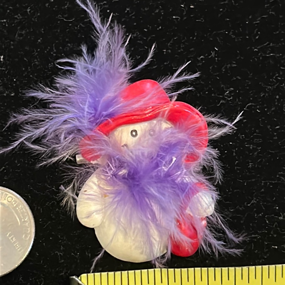 SNOWMAN. BROOCH